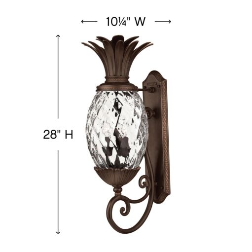 Pineapple outdoor light fixture discount