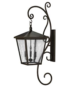 Extra Large Wall Mount Lantern with Scroll