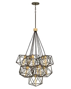 Medium Eleven Light Multi Tier Chandelier