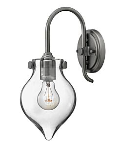 Teardrop Glass Single Light Sconce