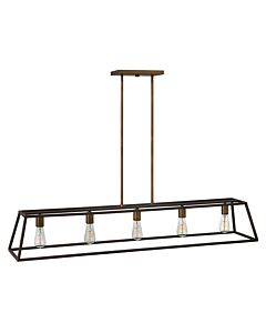Five Light Open Frame Linear