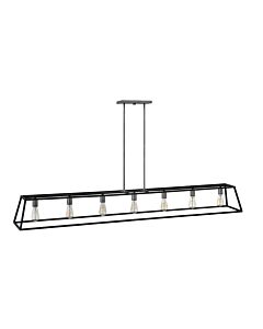 Large Seven Light Open Frame Linear