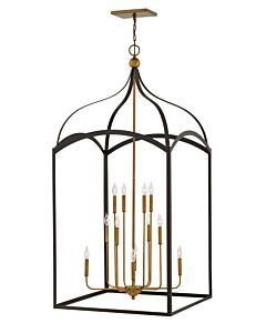 Double XL Three Tier Open Frame Chandelier