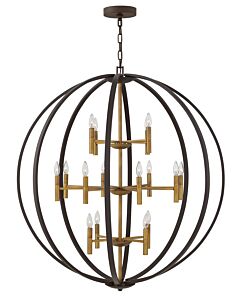 Double XL Three Tier Orb Chandelier