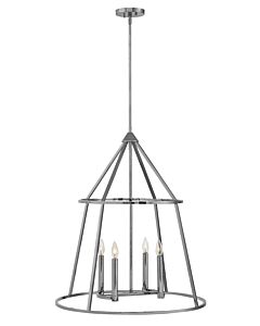 Middleton Polished Nickel 4 Light Medium Open Fram