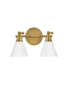 Small Adjustable Two Light Vanity