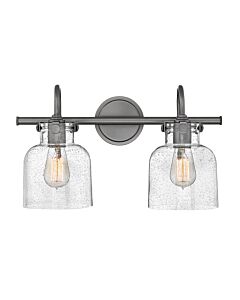 Small Cylinder Glass Two Light Vanity
