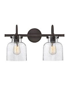 Small Cylinder Glass Two Light Vanity