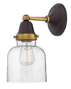 Medium Cylinder Glass Single Light Sconce