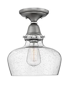 Small School House Glass Flush Mount