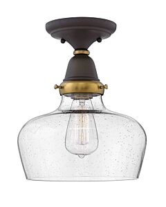 Small School House Glass Flush Mount