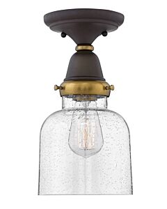 Extra Small Cylinder Glass Flush Mount