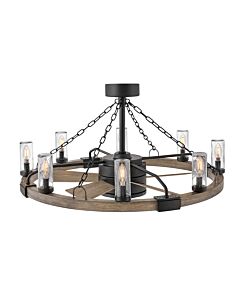 Sawyer 36" with 28" LED Smart Fandelier