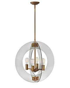 Solstice Heirloom Brass 4 Light Large Open Frame O