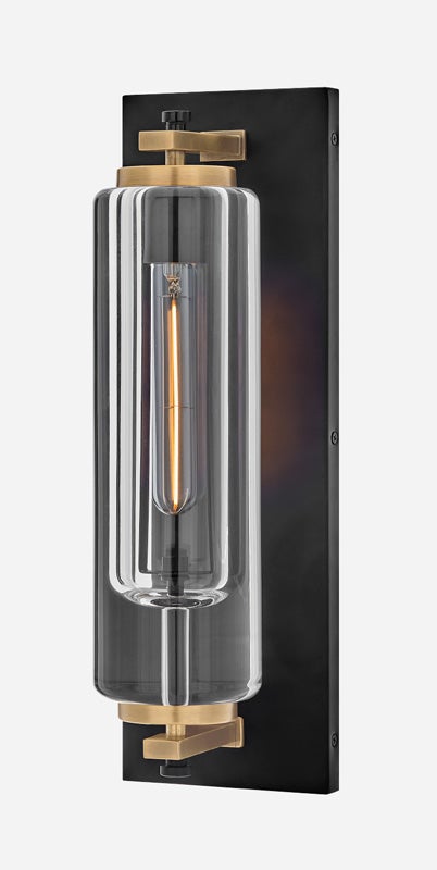 LOURDE Medium Wall Mount Lantern 28920BK-LL